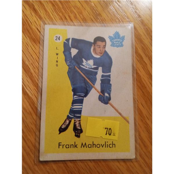 Frank Mahovlich #24 Toronto Maple Leafs Hockey Card