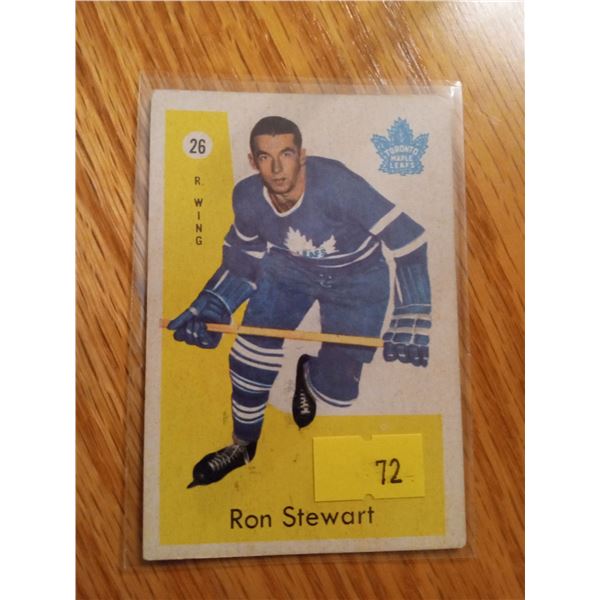 Ron Stewart #26 Toronto Maple Leafs Hockey Card