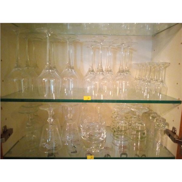Various Wine and Liquor Glasses