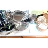 Image 1 : Various Kitchen Appliances - Metal Pans, Metal Strainers and More