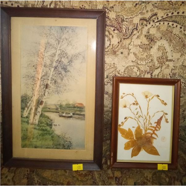 Print "Vacation Days" JJ Francis and Pressed Flowers