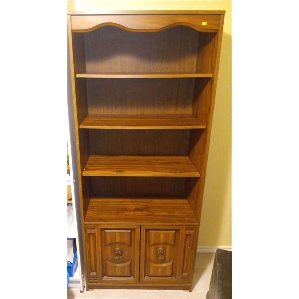 Lage Wooden Shelf with Cabinets