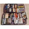 Image 1 : Bins of Various VHS Tapes & DVDs