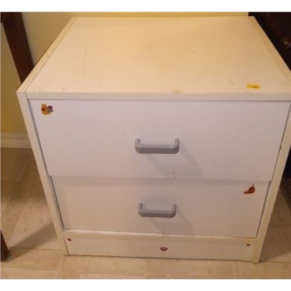 White Wooden Small Cabinet
