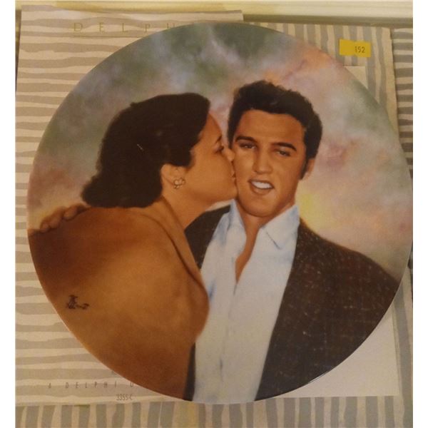 Elvis Delphi Plate 5 - "Elvis and Gladys" by Bruce Emmett IN BOX