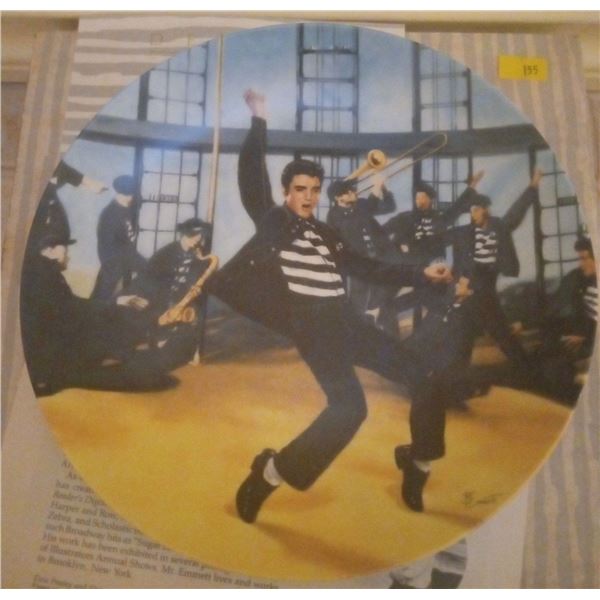 Elvis Delphi Plate 2 - "Jailhouse Rock" by Bruce Emmett IN BOX