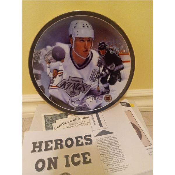 NHL "The Great Gretzky" Plate IN BOX