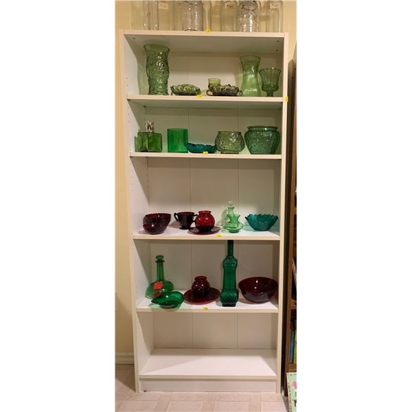 Large Wooden White Shelf (**NOT INCLUDING CONTENTS**)