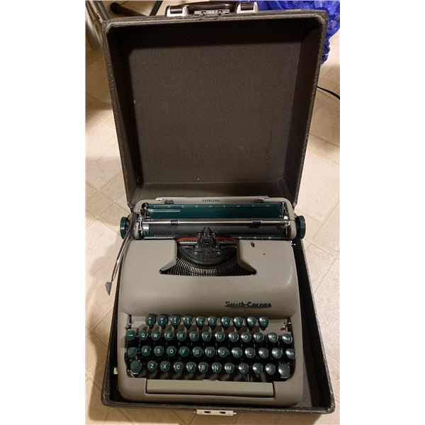 Smith-Corona Typewriter in a Briefcase/Travel Box