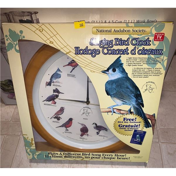 Bird Clock IN BOX BRAND NEW