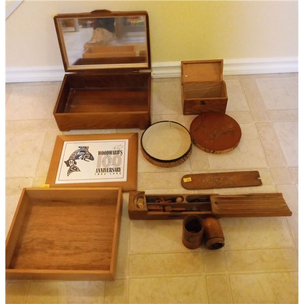 Collection of Various Mini Wooden Boxes