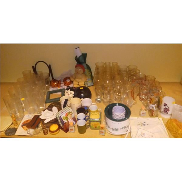 Plenty of Different Glassware and Small Home Decor