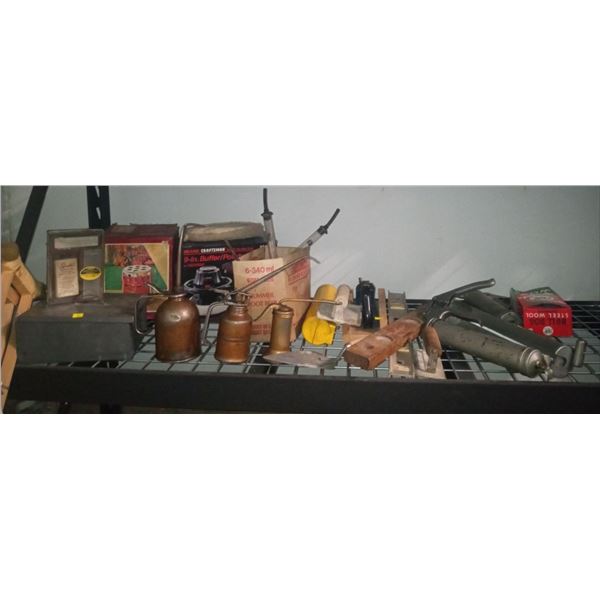 Collection of Various Car Tools and Equipment