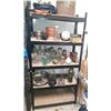 Image 1 : Metal and Wood Shelf (NOT INCLUDING CONTENTS)