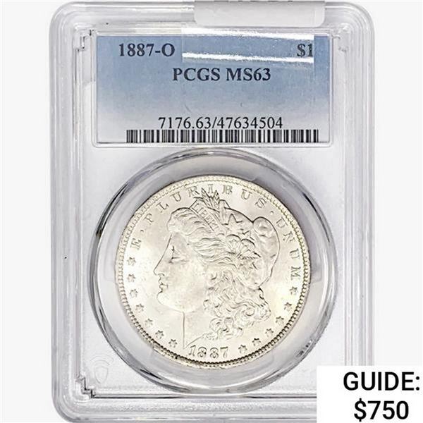 1887-O Morgan Silver Dollar PCGS MS63