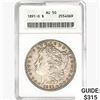 1891-O Morgan Silver Dollar ANACS AU50