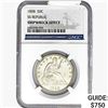 Image 1 : 1858 Seated Lib. 50C NGC Shipwreck Effect SS REP.
