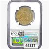 Image 2 : 1854 Seated Lib. 50C NGC Shipwreck Effect SS REP. ARWS