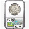 Image 2 : 1857 Seated Lib. 50C NGC Shipwreck Effect SS REP.
