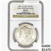 Image 1 : 1891-CC Morgan Silver Dollar NGC MS63 VAM-3 Spit. Eagle