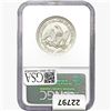 Image 2 : 1858 Seated Lib. 50C NGC Shipwreck Effect SS REP. Inscribed