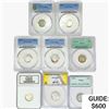 1921-1954 [8] Silver Dimes  PR/MS/AG