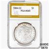 1884-CC Morgan Silver Dollar PGA MS65
