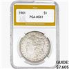 1901 Morgan Silver Dollar PGA MS61