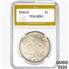 1934-D Silver Peace Dollar PGA MS63