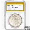 1878 8TF Morgan Silver Dollar PGA MS65