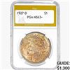1927-D Silver Peace Dollar PGA MS63+