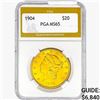 Image 1 : 1904 $20 Gold Double Eagle PGA MS65