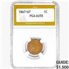 1867/67 Indian Head Cent PGA AU55