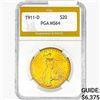 1911-D $20 Gold Double Eagle PGA MS64