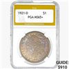 1921-D Morgan Silver Dollar PGA MS65+