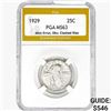 Image 1 : 1929 Standing Liberty Quarter PGA MS63 Mint Error, OBV. Clashed Dies