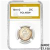 1841-O Seated Liberty Quarter PGA MS64+