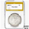 1887-S Morgan Silver Dollar PGA MS63