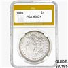 1893 Morgan Silver Dollar PGA MS62+