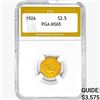 Image 1 : 1926 $2.50 Gold Quarter Eagle PGA MS65