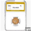 1863 Indian Head Cent PGA MS65