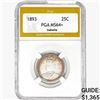 1893 Isabella Silver Quarter PGA MS64+