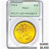 1924 $20 Gold Double Eagle PCGS MS63