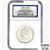 1859-O Seated Lib. 50C NGC Shipwreck Effect SS REP.