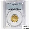 1867-A France .1867oz Gold 20 Francs PCGS AU58