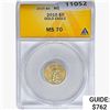 2015 $5 American Gold Eagle ANACS MS70