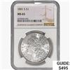 1881-S Morgan Silver Dollar NGC MS65