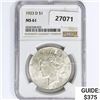 Image 1 : 1923-D Silver Peace Dollar NGC MS61