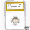 Image 1 : 1917 Mercury Silver Dime PGA MS65 FSB