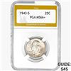 1943-S Washington Silver Quarter PGA MS66+